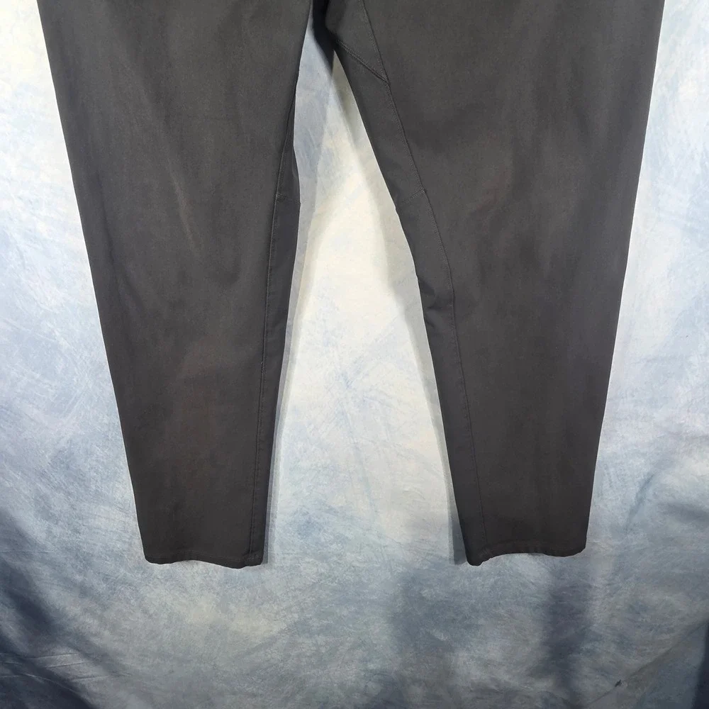 Lululemon ABC Trousers Mens 33 Dark Gray Warpstreme Slim Fit Pants Charcoal
